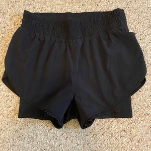 Athleta hiit it 2 in 1 short in black